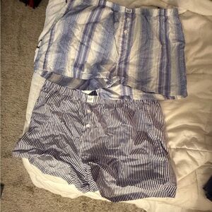 GAP Navy and White Striped Boxers